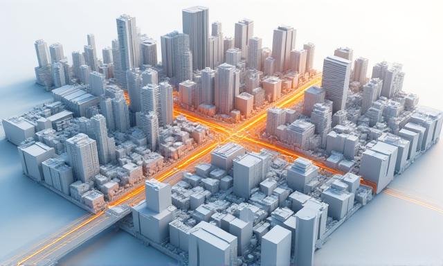 Map showing Quezon City financial district